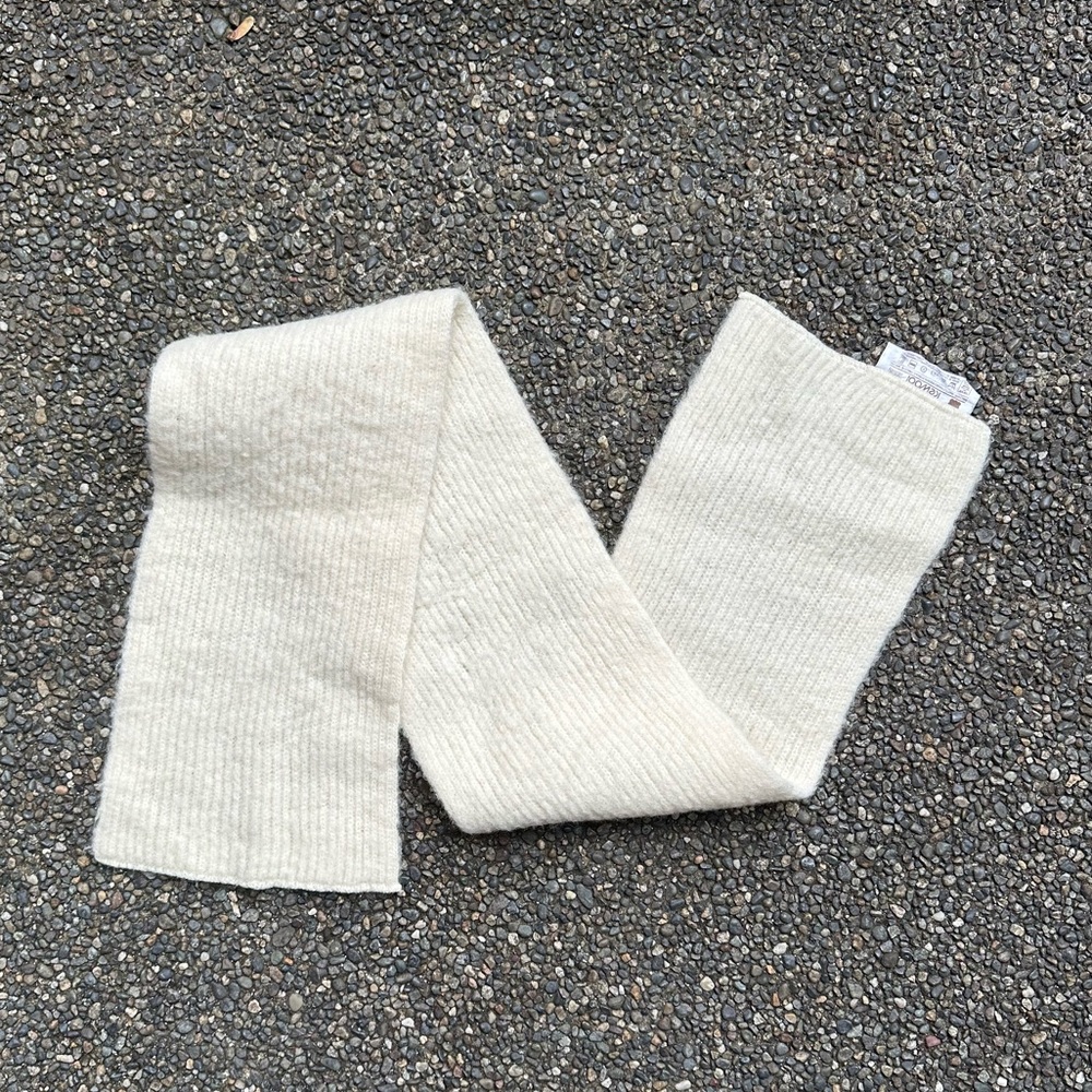 Alafoss Icewool Cream Wool Scarf